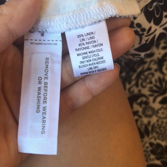 LOFT wide leg patterned pants - Picture 6 of 6